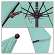 California Umbrella Venture 9' Bronze Market Umbrella in Mist