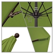 California Umbrella Venture 9' Bronze Market Umbrella in Cilantro