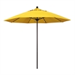 California Umbrella Venture 9' Bronze Market Umbrella in Lemon