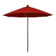 California Umbrella Venture 9' Bronze Market Umbrella in Red