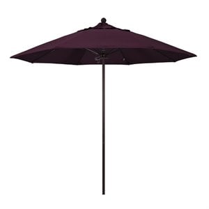 California Umbrella Venture 9' Bronze Market Umbrella in Purple