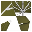California Umbrella Venture 9' White Market Umbrella in Cilantro