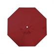 California Umbrella Venture 9' White Market Umbrella in Red