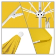 California Umbrella Venture 9' White Market Umbrella in Lemon