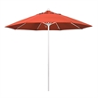 California Umbrella Venture 9' White Market Umbrella in Sunset