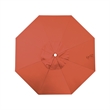 California Umbrella Venture 9' White Market Umbrella in Sunset
