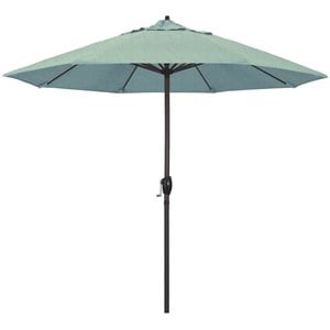 California Umbrella 9' Casa Sunbrella Tilt Crank Lift Patio Umbrella in Spa