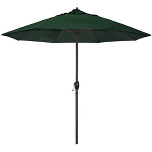 California Umbrella 9' Casa Sunbrella Tilt Crank Lift Patio Umbrella in Forest