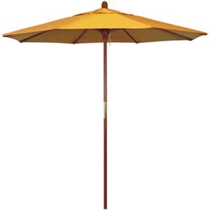 California Umbrella 7.5' Grove Olefin Push Lift Patio Umbrella in Lemon