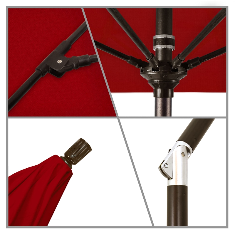 California Umbrella 7.5' Patio Umbrella in Jockey Red