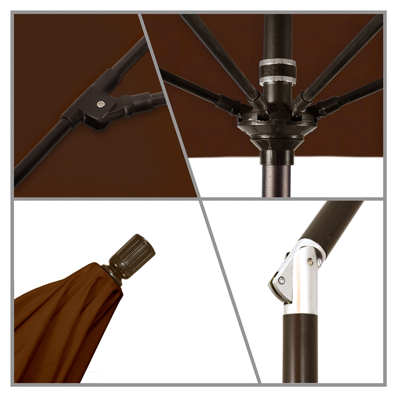 California Umbrella 7.5' Patio Umbrella in Bay Brown
