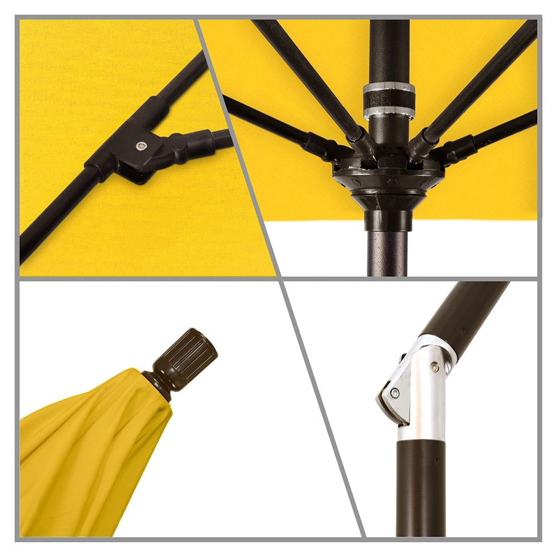 California Umbrella 7.5' Patio Umbrella in Sunflower Yellow