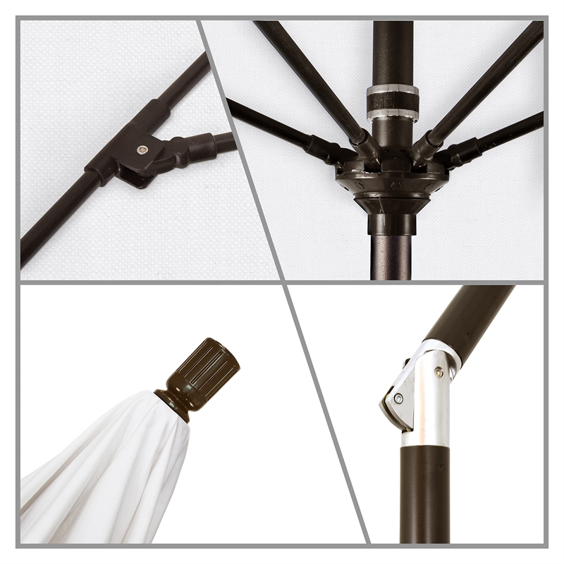 California Umbrella 7.5' Patio Umbrella in White