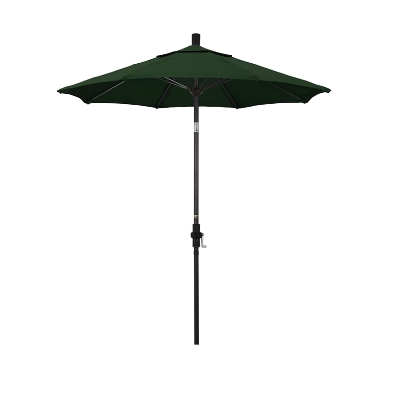 California Umbrella 7.5' Patio Umbrella in Hunter Green