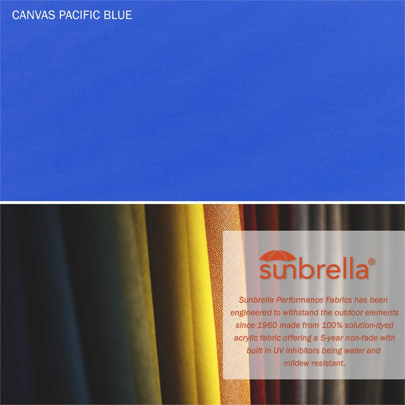 California Umbrella 9' Patio Umbrella in Pacific Blue