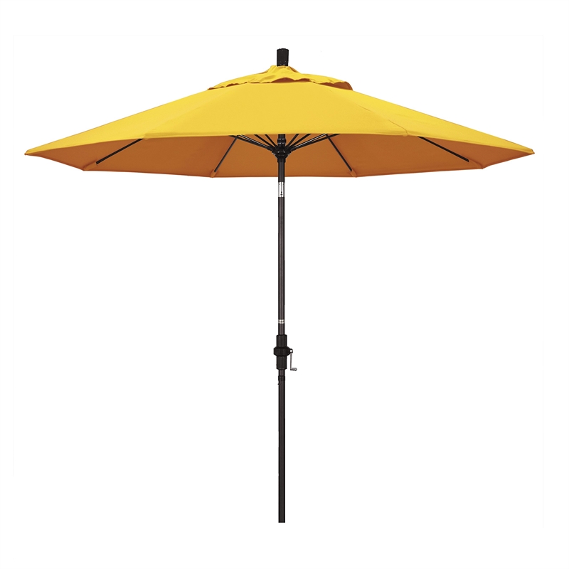 California Umbrella 9' Patio Umbrella in Sunflower Yellow
