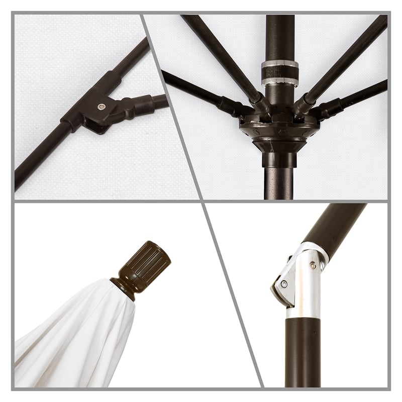California Umbrella 9' Patio Umbrella in White