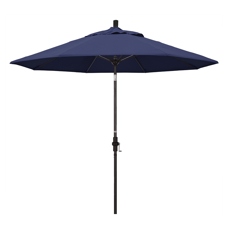 California Umbrella 9' Patio Umbrella in Navy Blue