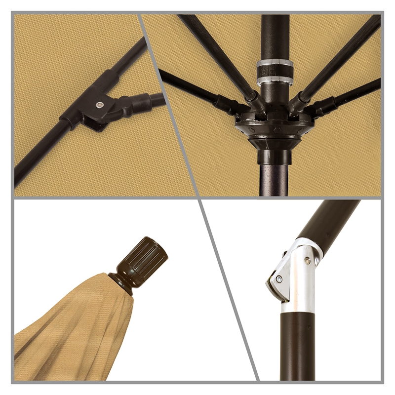 California Umbrella 9' Patio Umbrella in Champagne