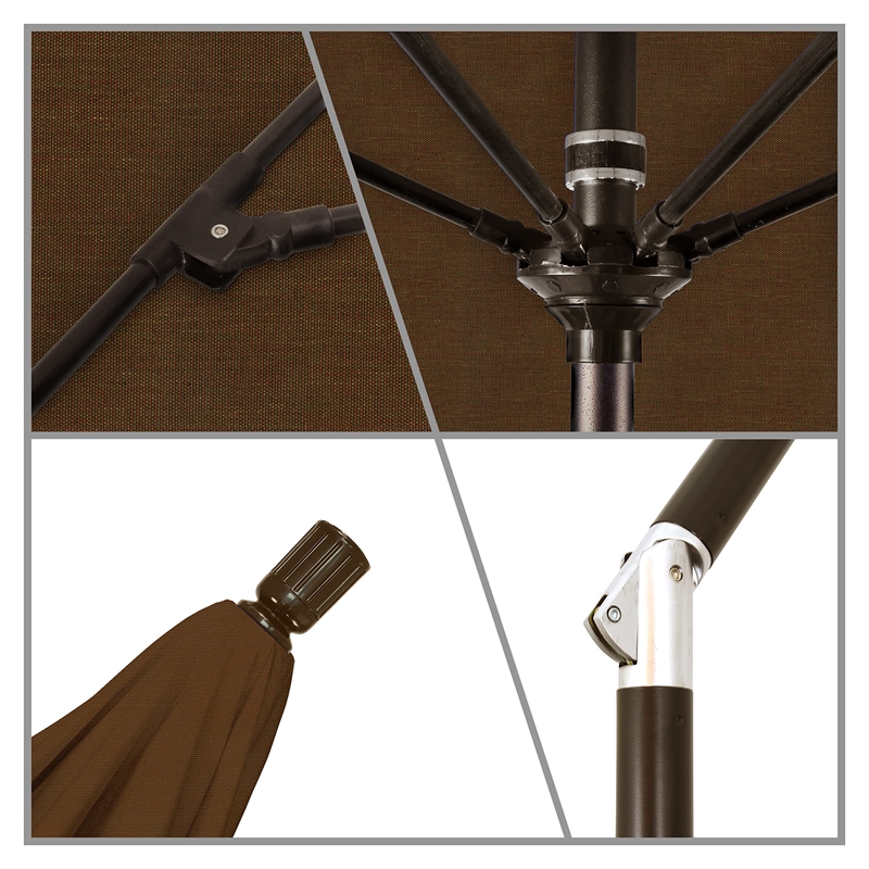 California Umbrella 9' Patio Umbrella in Teak