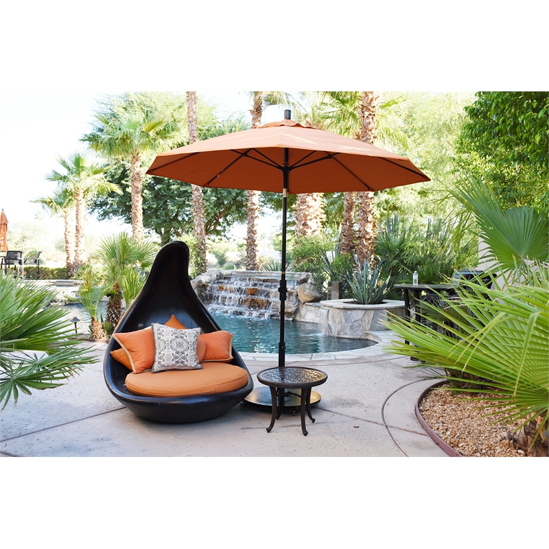 California Umbrella 9' Patio Umbrella in Teak