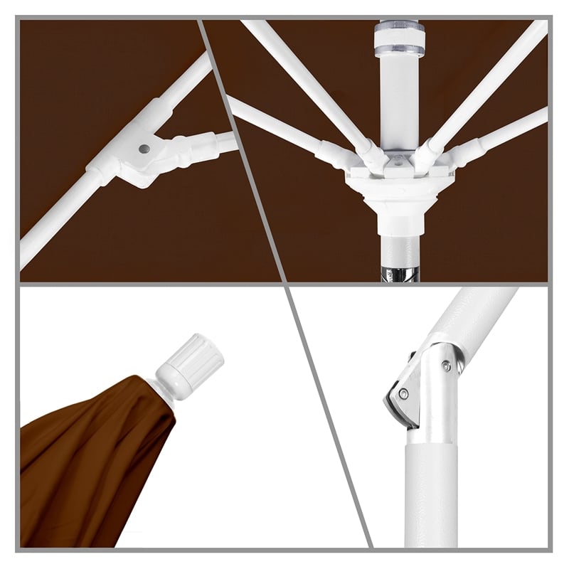 California Umbrella 9' Patio Umbrella in Bay Brown
