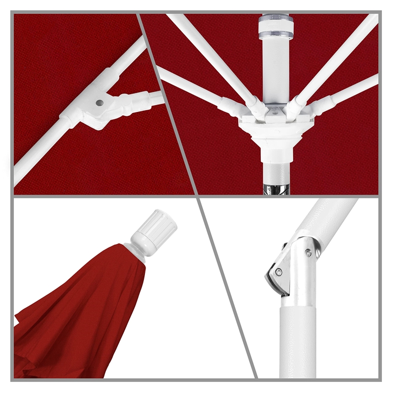 California Umbrella 9' Patio Umbrella in Red