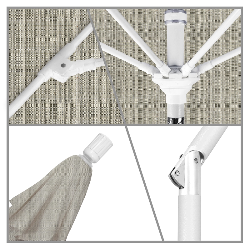 California Umbrella 9' Patio Umbrella in Woven Granite