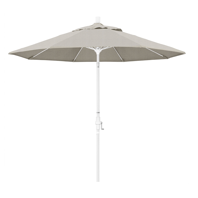California Umbrella 9' Patio Umbrella in Woven Granite