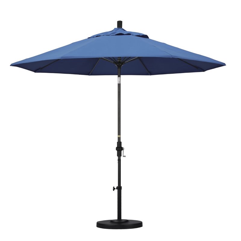 California Umbrella 9' Patio Umbrella in Forest Blue