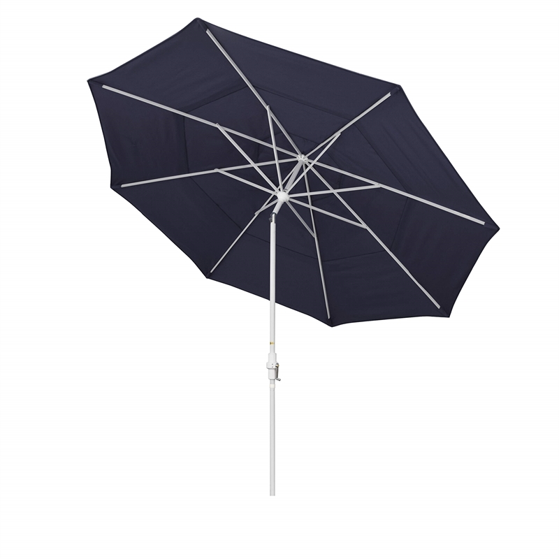 California Umbrella 11' Patio Umbrella in Navy Blue