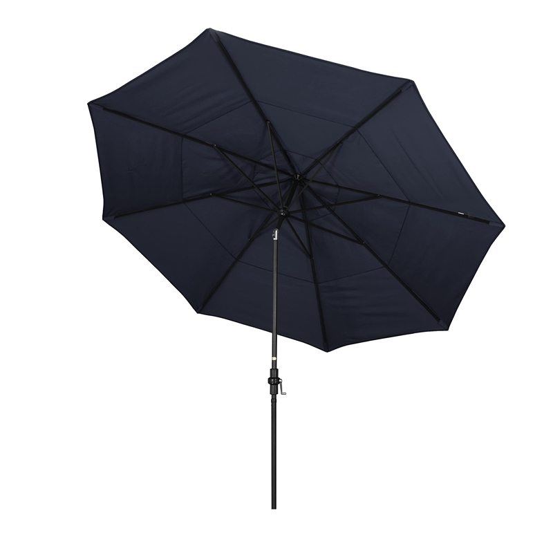 California Umbrella 11' Patio Umbrella in Navy Blue