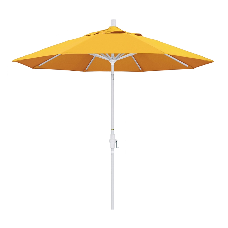 California Umbrella 9' Patio Umbrella in Sunflower Yellow