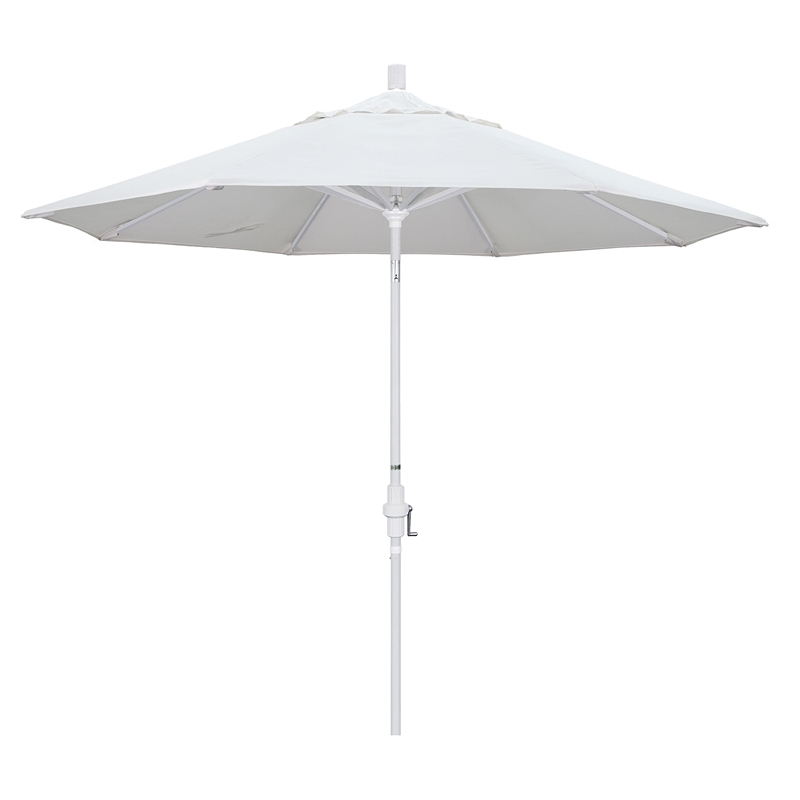 California Umbrella 9' Patio Umbrella in White