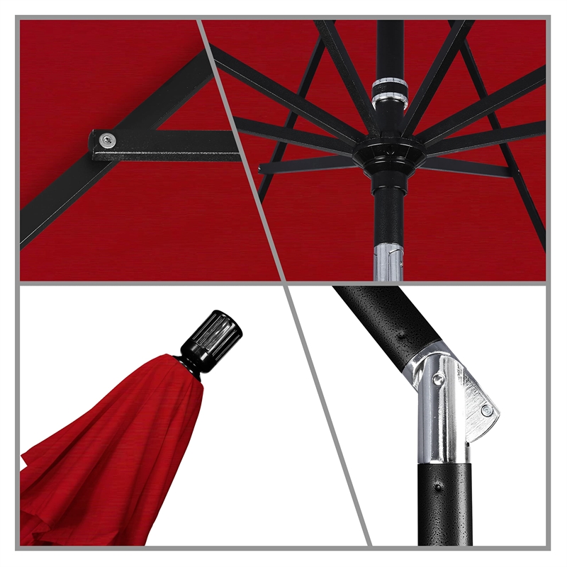 California Umbrella 9' Patio Umbrella in Red