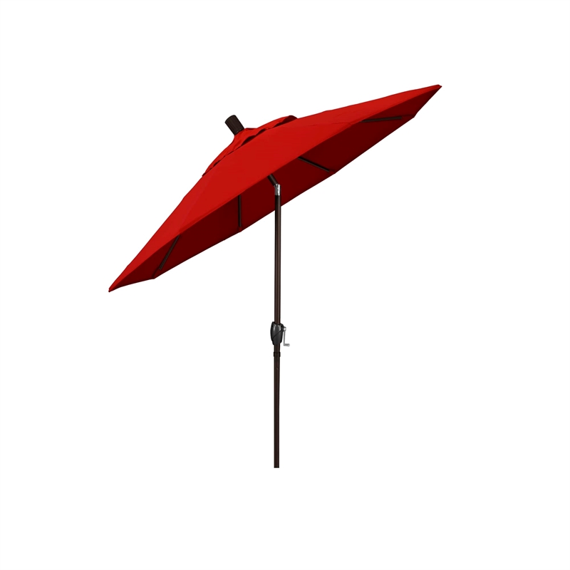 California Umbrella 6' Patio Umbrella in Jockey Red