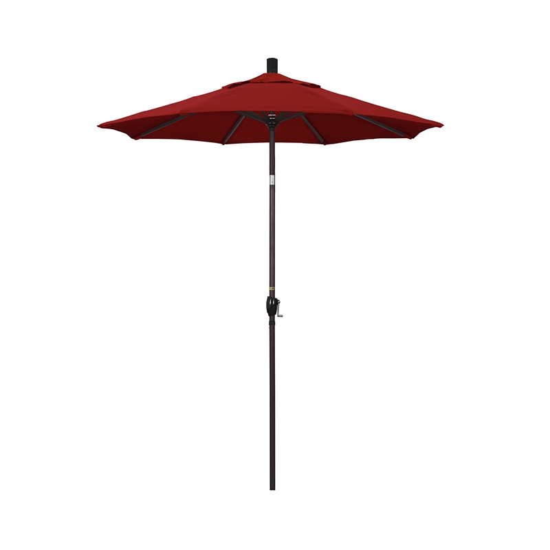 California Umbrella 6' Patio Umbrella in Jockey Red