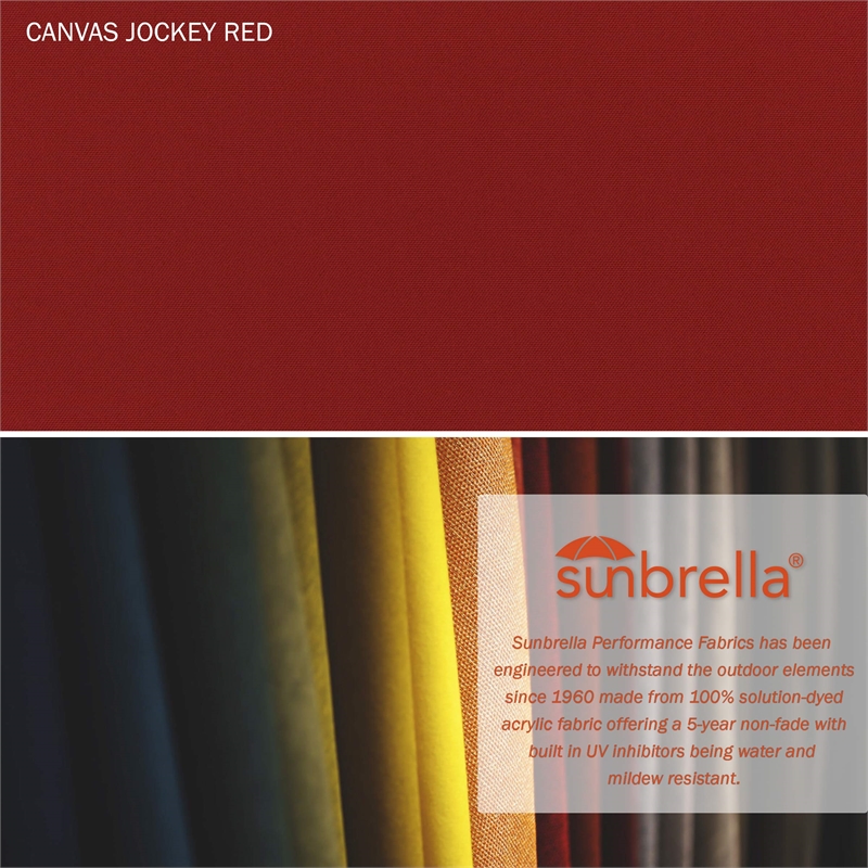 California Umbrella 6' Patio Umbrella in Jockey Red