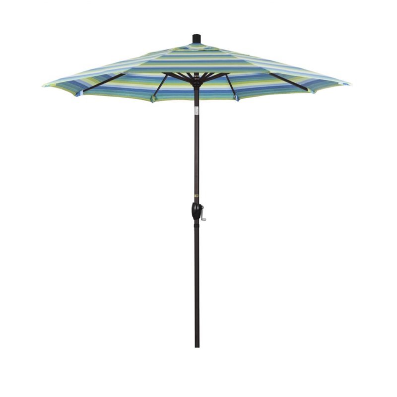 California Umbrella 7.5' Patio Umbrella in Seville Seaside