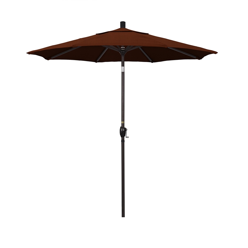 California Umbrella 7.5' Patio Umbrella in Brick
