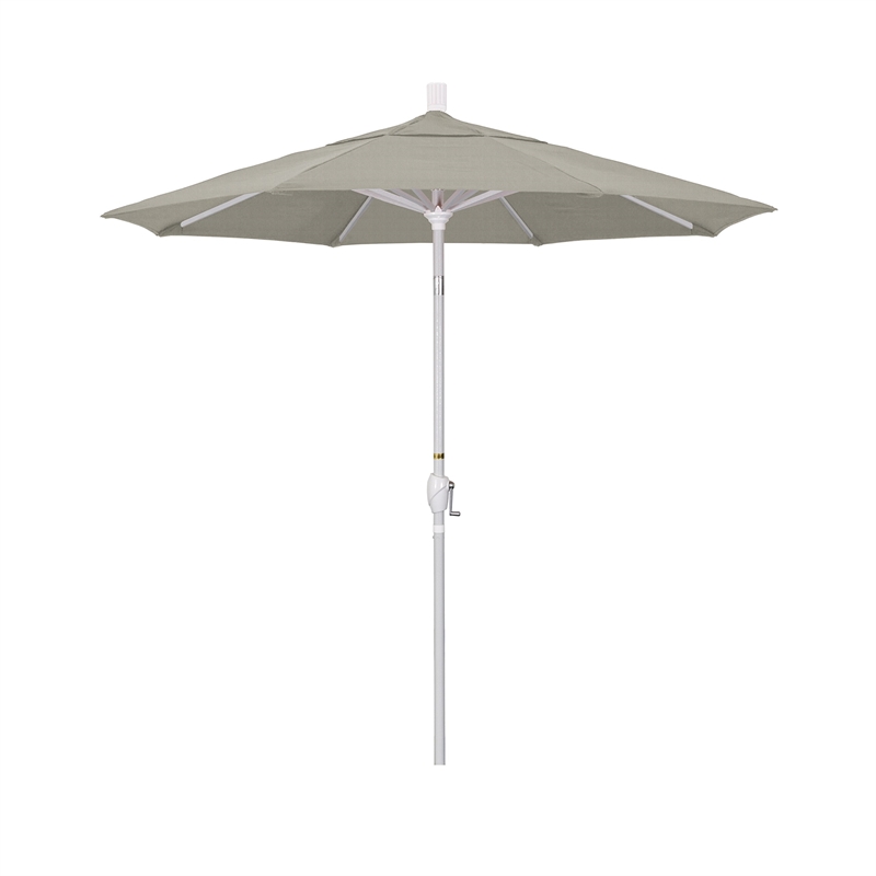 California Umbrella 7.5' Patio Umbrella in Sun brella Spectrum Dove/Matted White