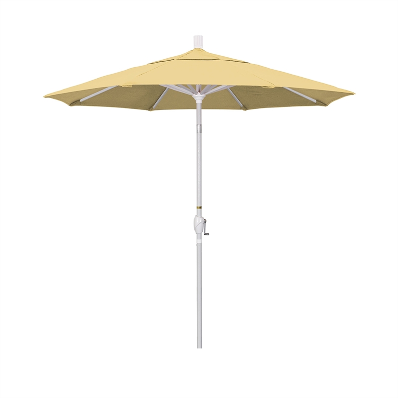 California Umbrella 7.5' Patio Umbrella in Sun brella Wheat/Matted White