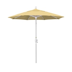 California Umbrella 7.5' Patio Umbrella in Sun brella Wheat/Matted White