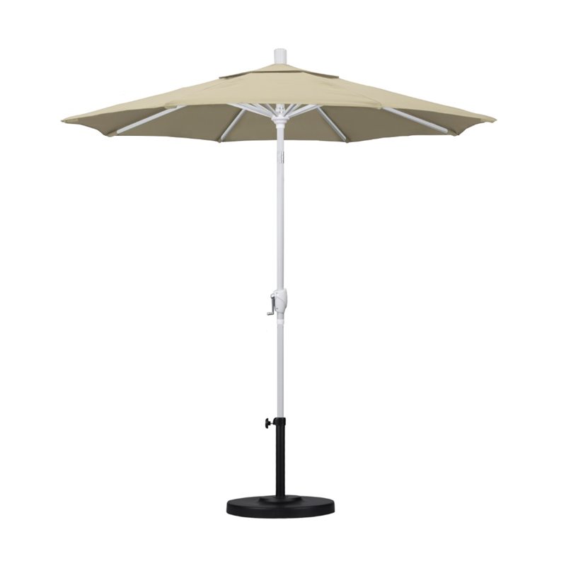 California Umbrella Pacific Trail 7.5' Pacifica Fabric Patio Umbrella in Beige