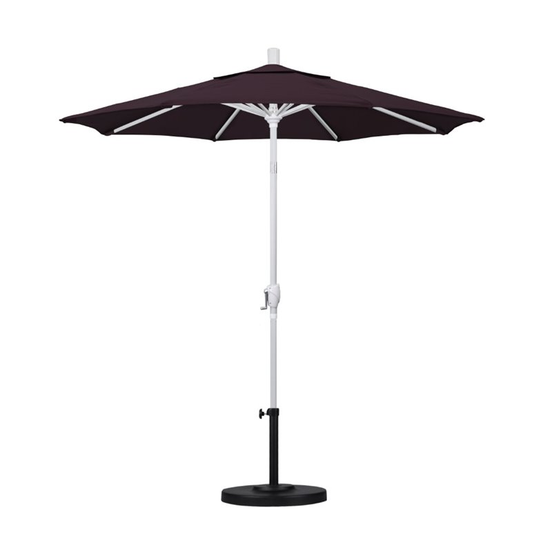 California Umbrella 7.5' Aluminum Pole Patio Umbrella in Purple