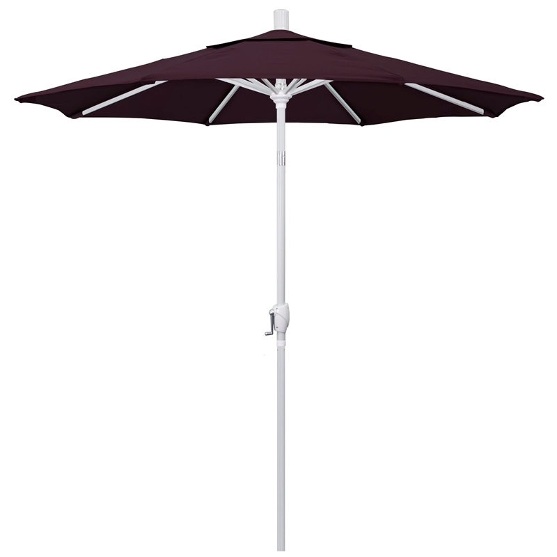 California Umbrella 7.5' Aluminum Pole Patio Umbrella in Purple