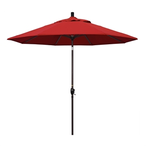 California Umbrella 9' Patio Umbrella in Jockey Red