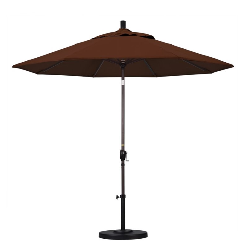 California Umbrella 9' Patio Umbrella in Bay Brown