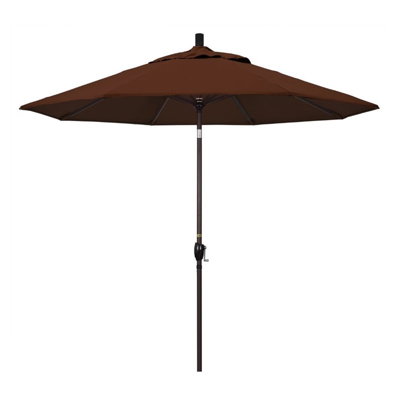 California Umbrella 9' Patio Umbrella in Bay Brown