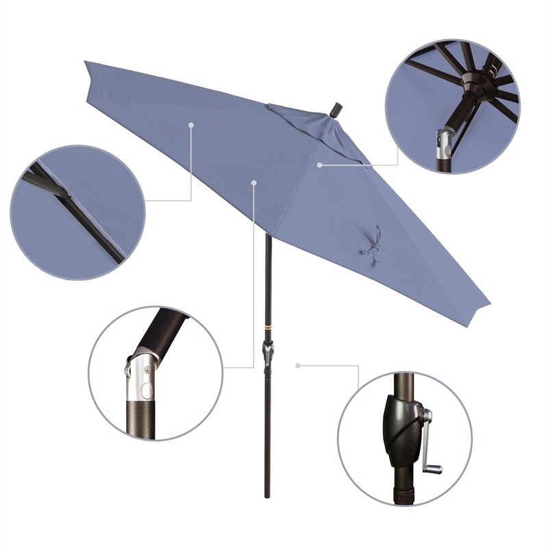 California Umbrella 9' Patio Umbrella in Terracotta